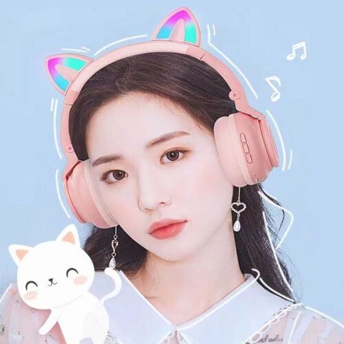 new cat-ear bluetooth headphones wireless